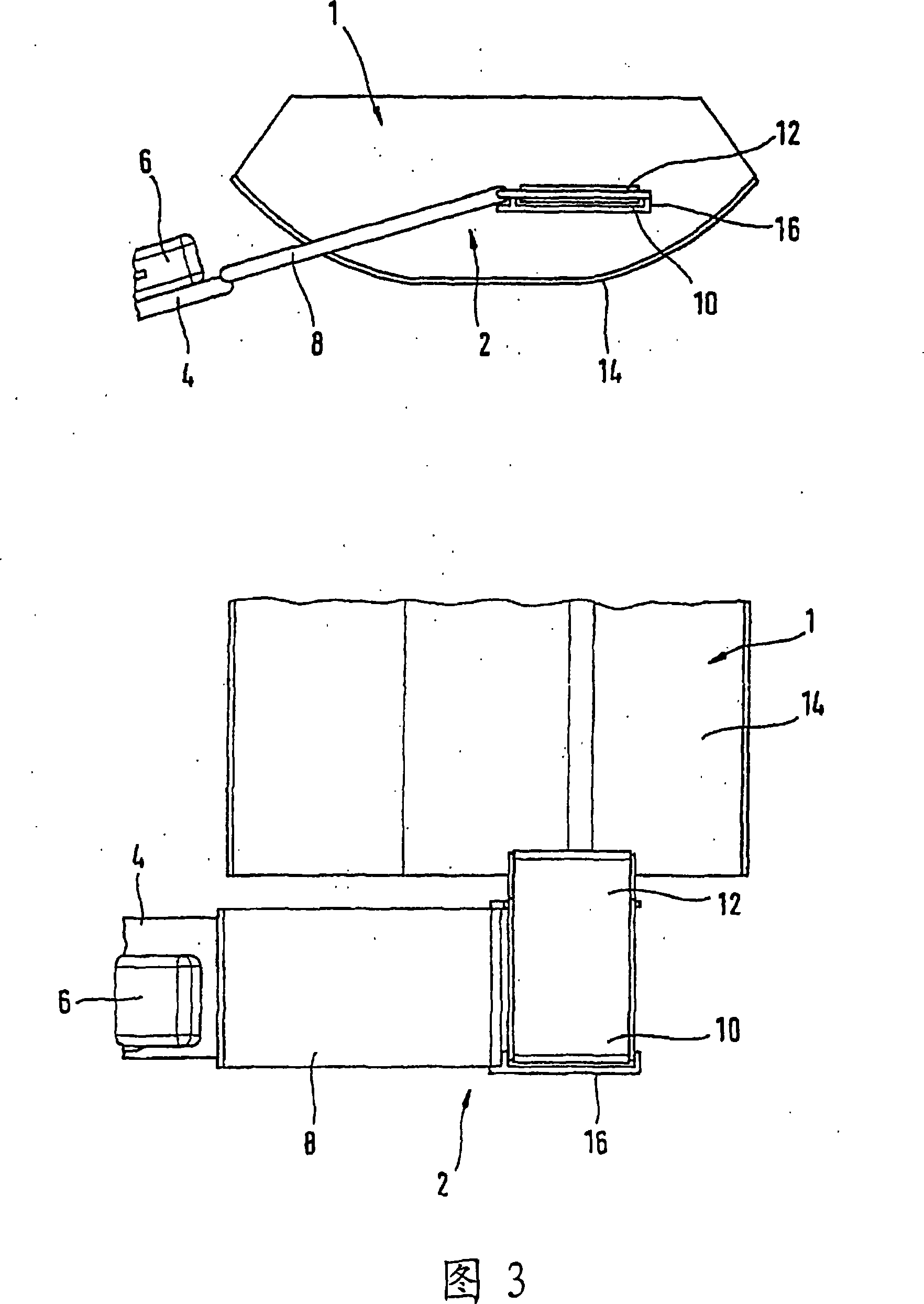 System for loading and unloading unpakced cargo and intermediate transport device or unit