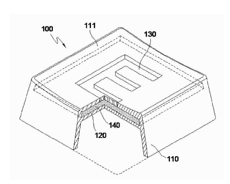 Structure of light indicator shell