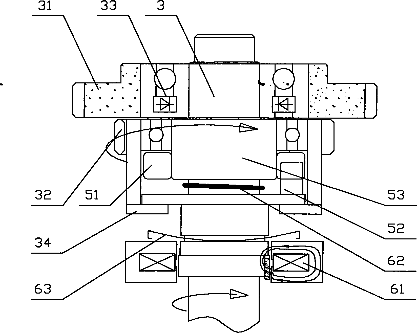 Side hung driving system for two-wheeled electric vehicle