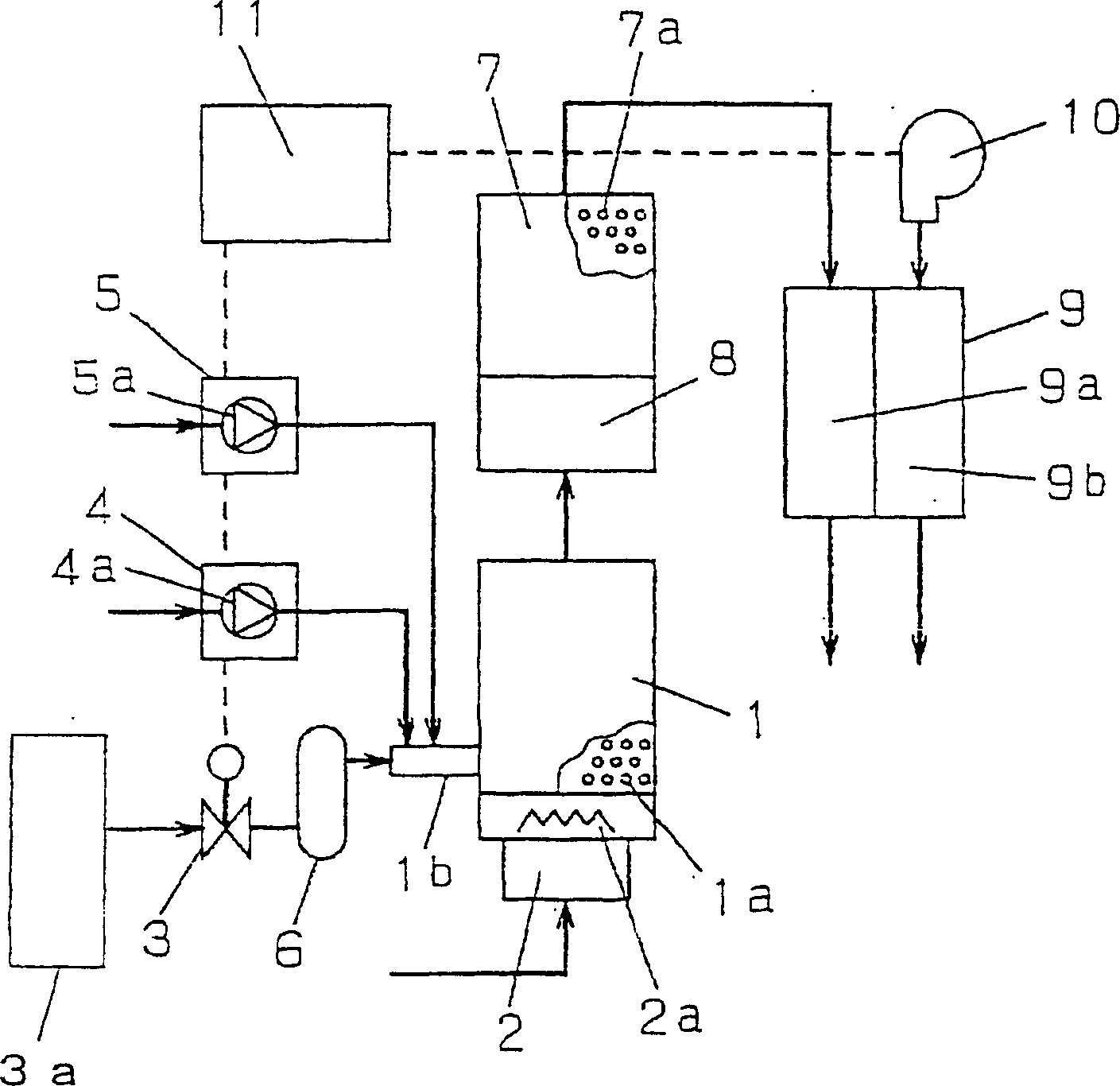 Fuel cell power generation system, and fuel cell power generation interrupting method