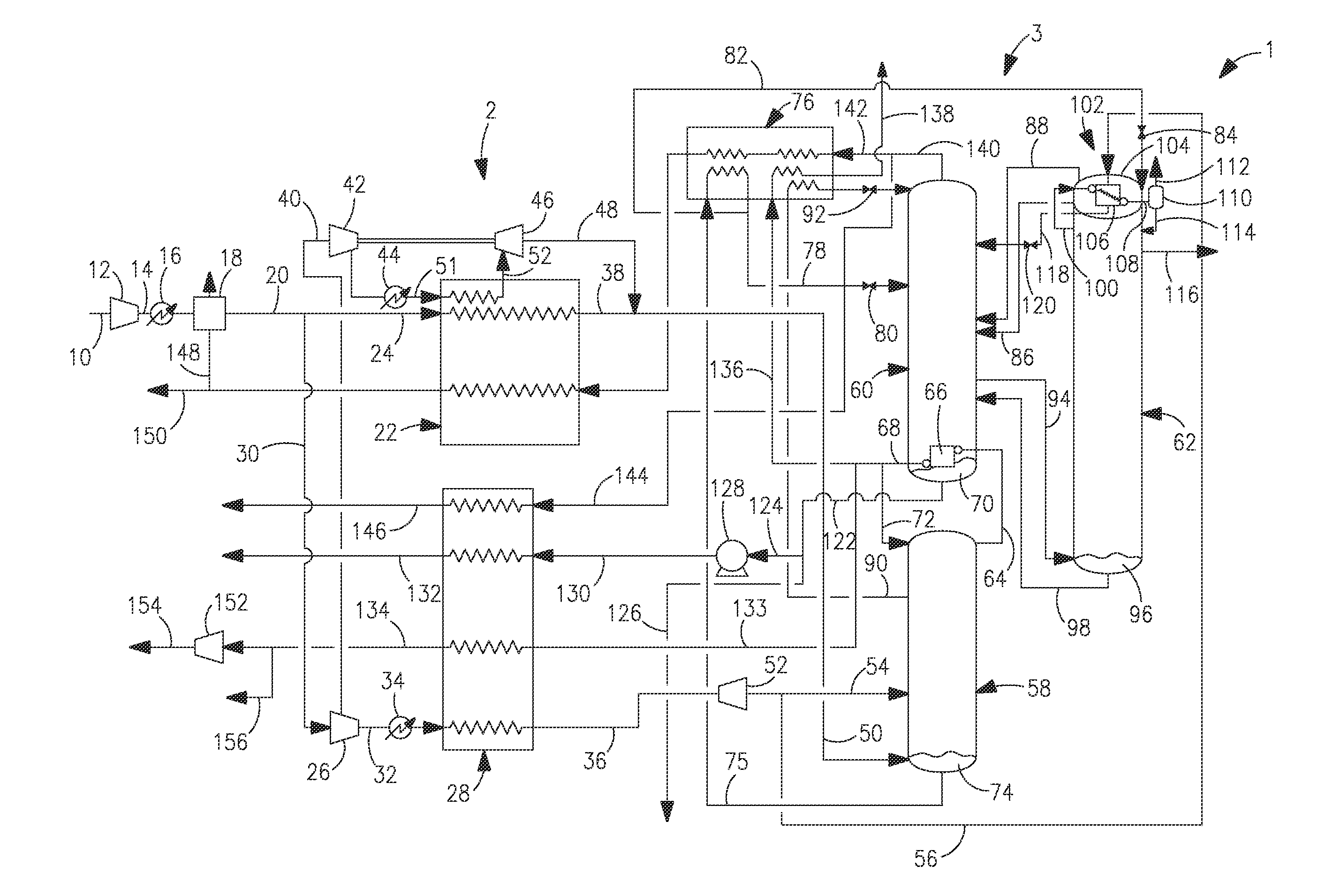 Air separation method and apparatus