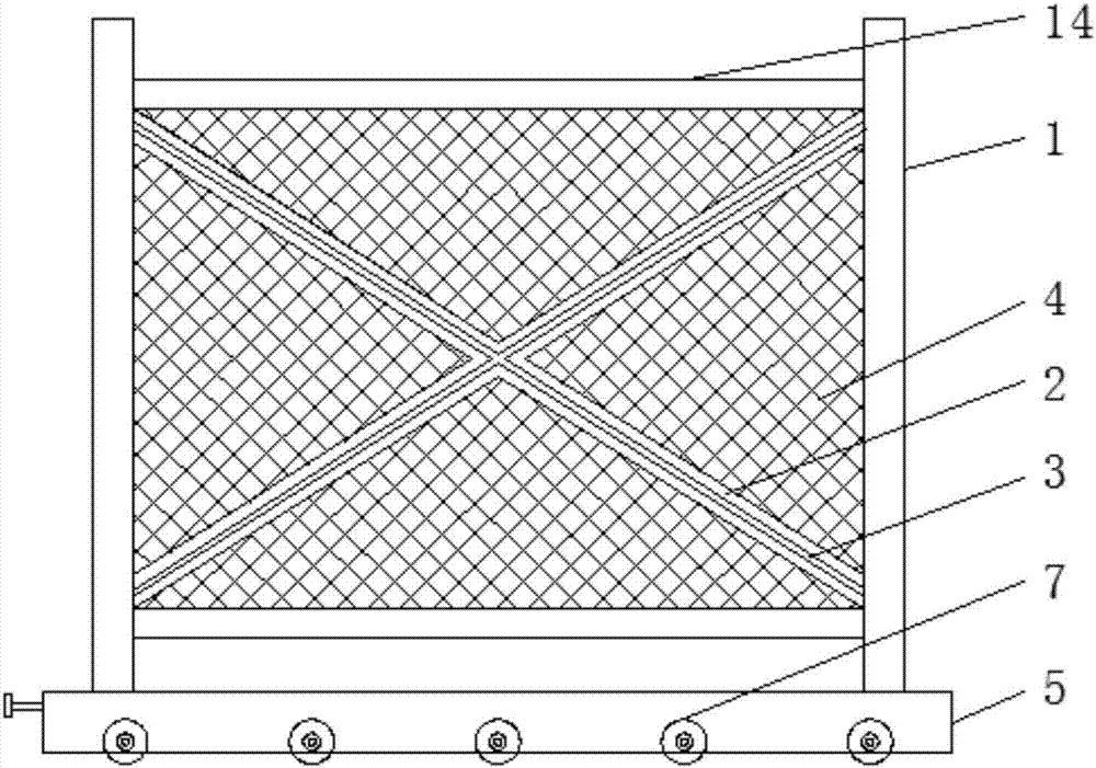 Protective fence for building construction