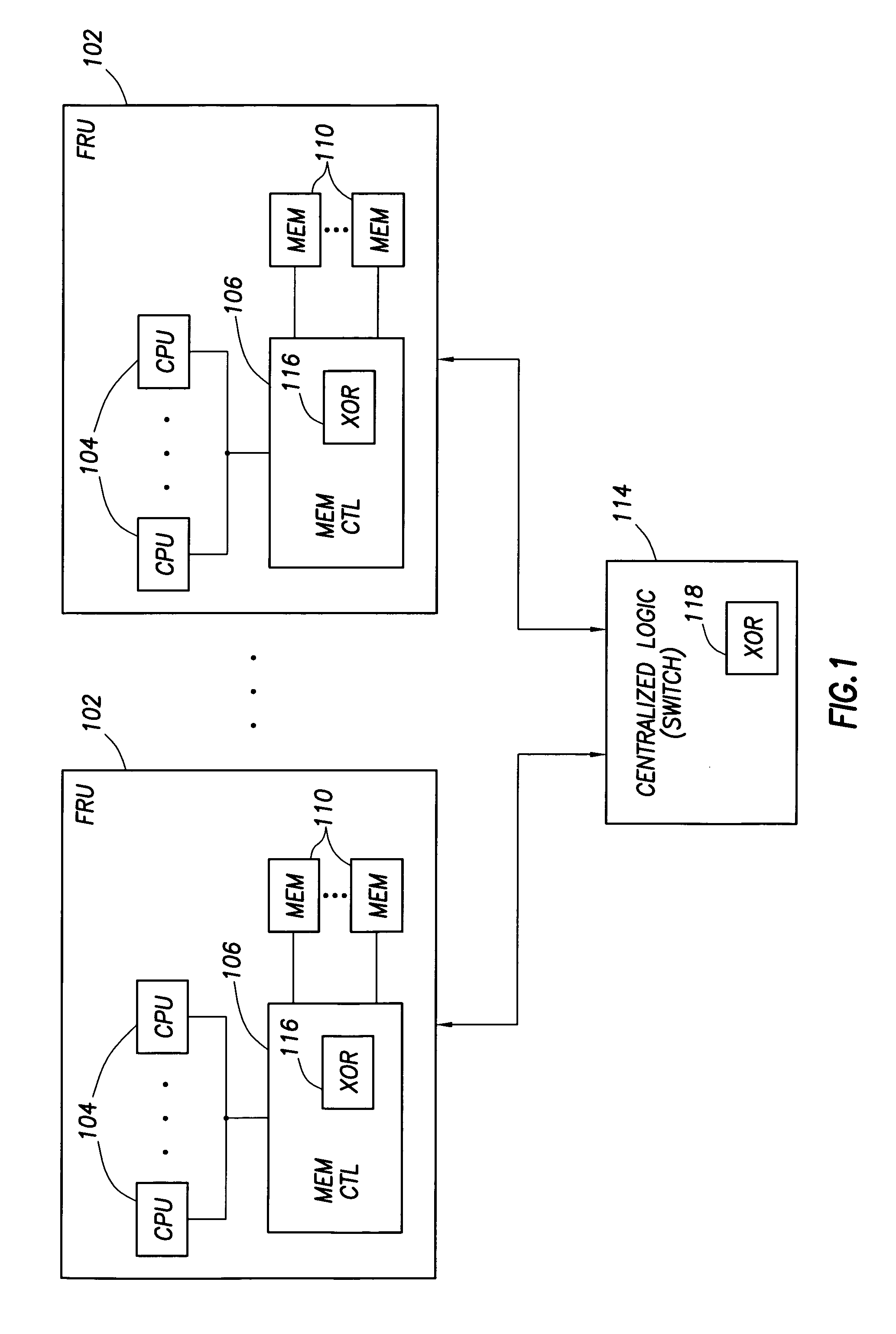 Data redundancy in a hot pluggable, large symmetric multi-processor system