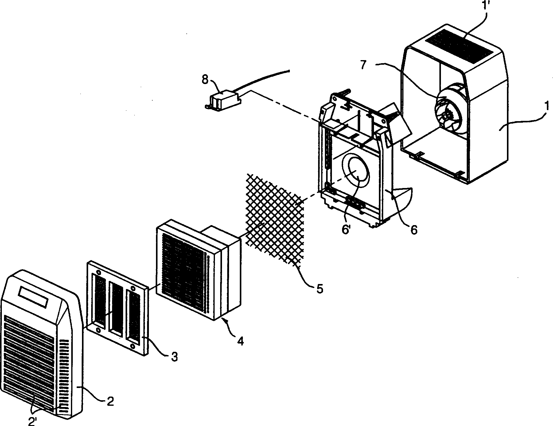 Electronic dust-collecting filter of air purifier