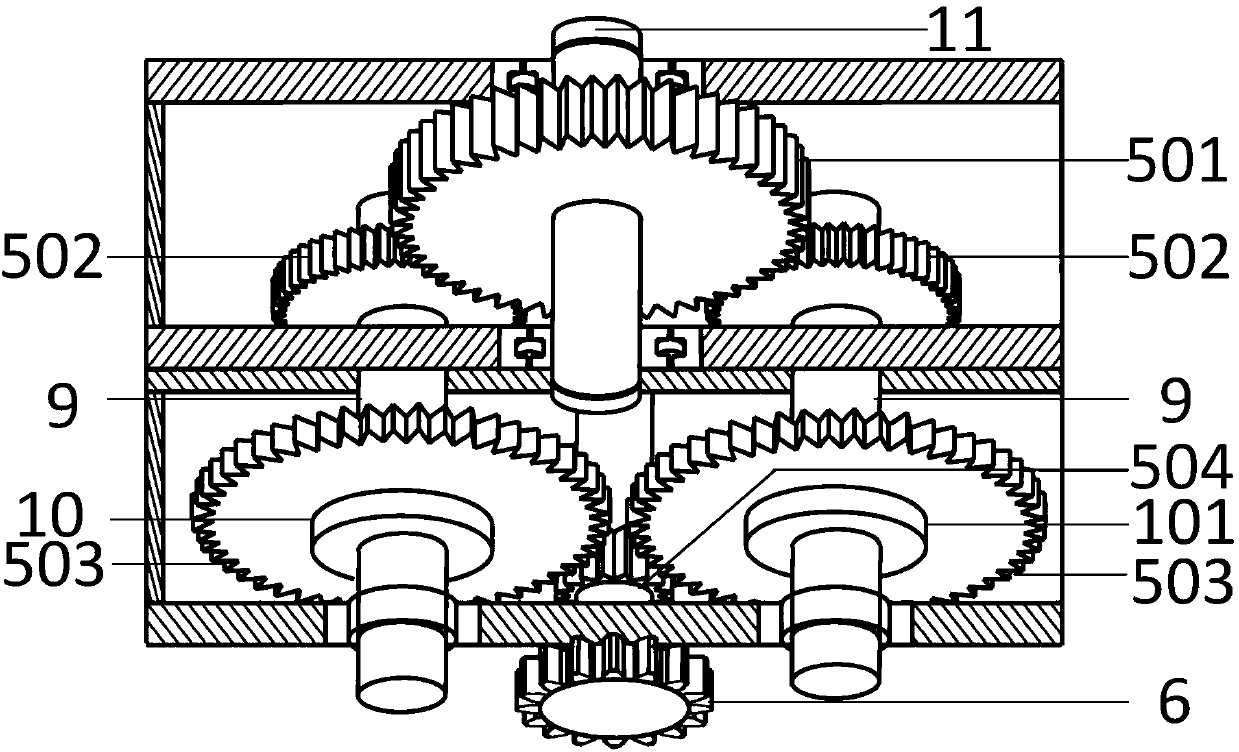 Marine seismic prospecting towing winch capable of automatically adjusting