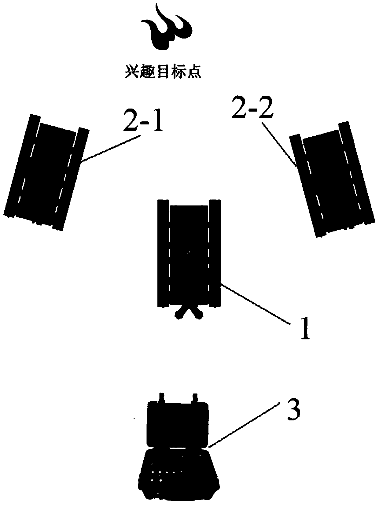 Fire-fighting robot co-location, reconnaissance, fire source recognition and aimed fire extinguishing method