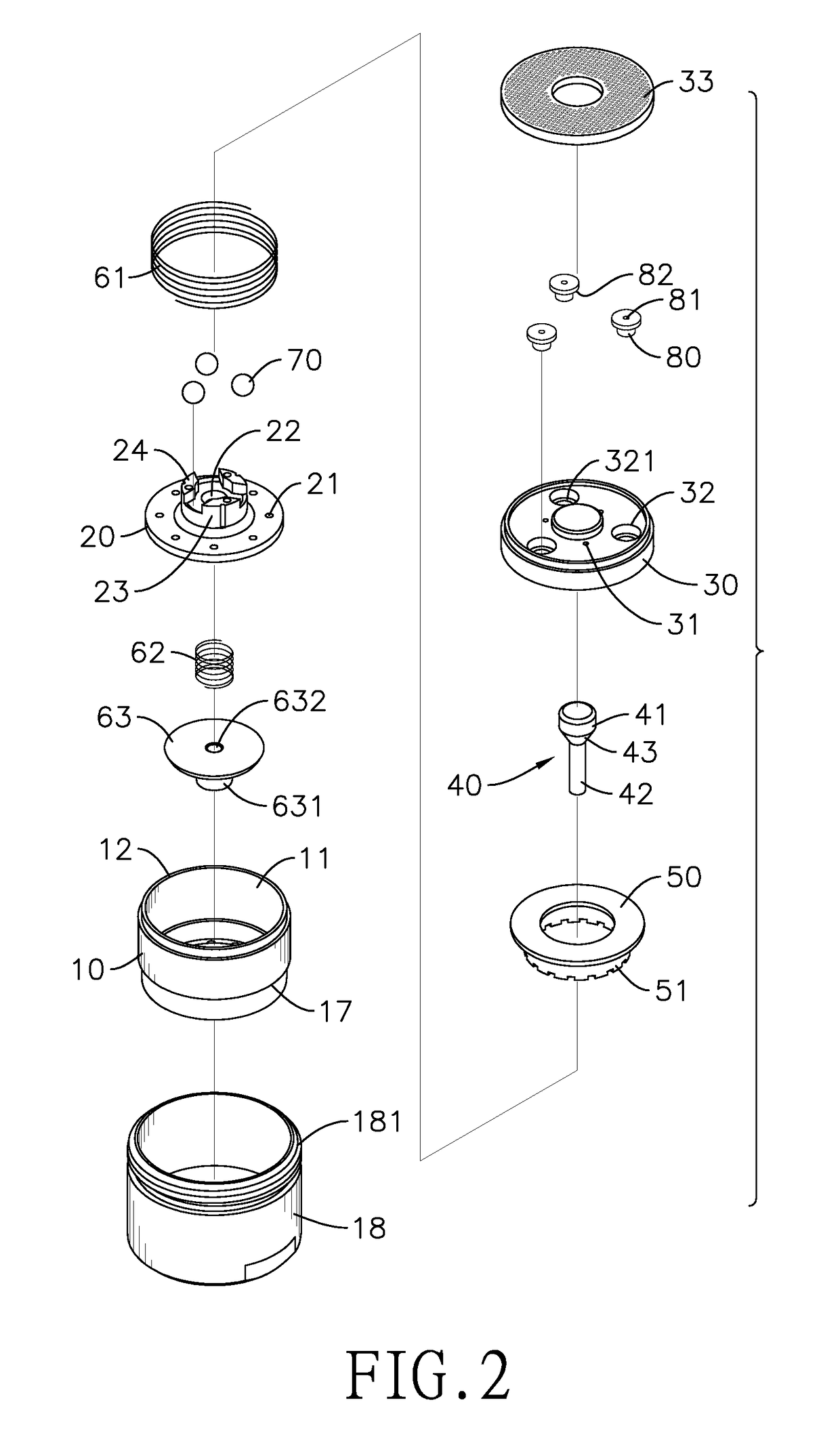 Automatic water-saving device for faucet