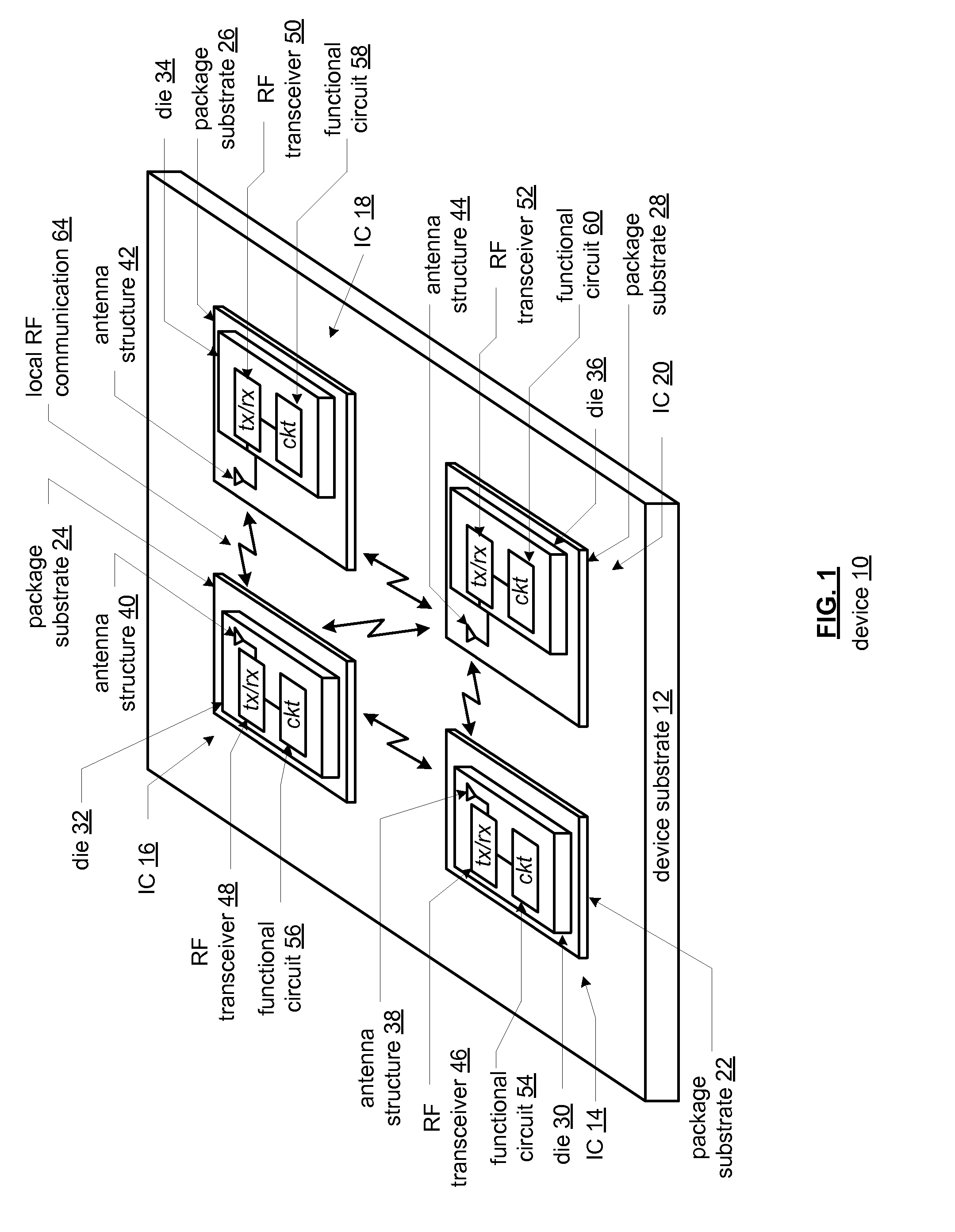 Multimode transceiver for use with multiple antennas and method for use therewith