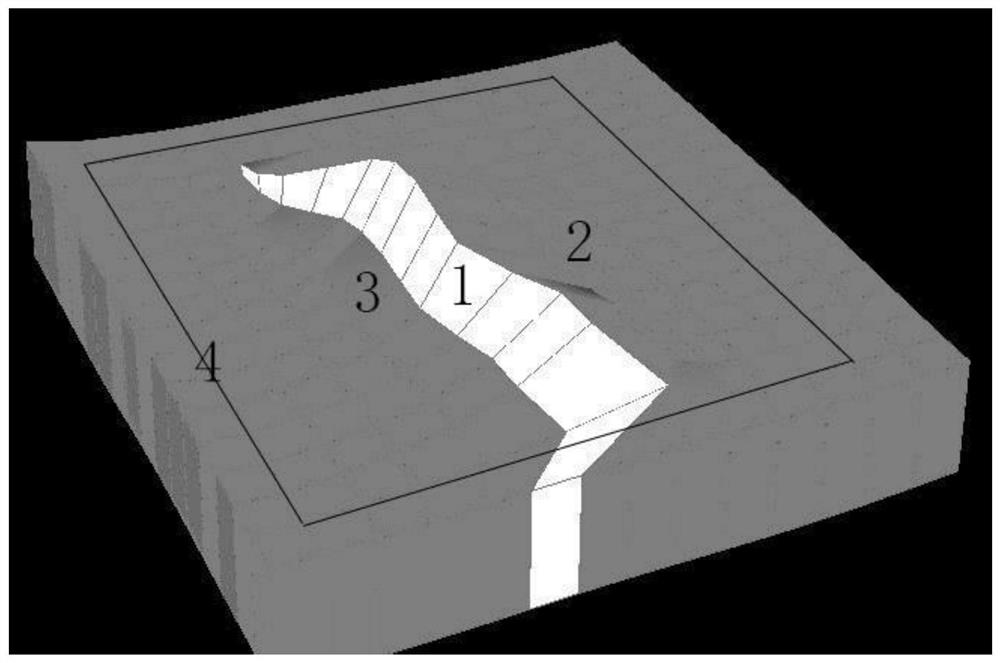 Method for integrally constructing local complex fault through angular point grid