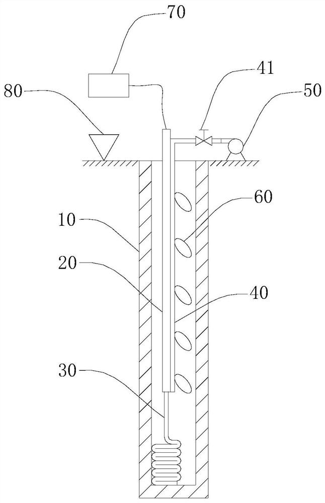 VSP optical cable descending device, oil and gas exploration system and descending method