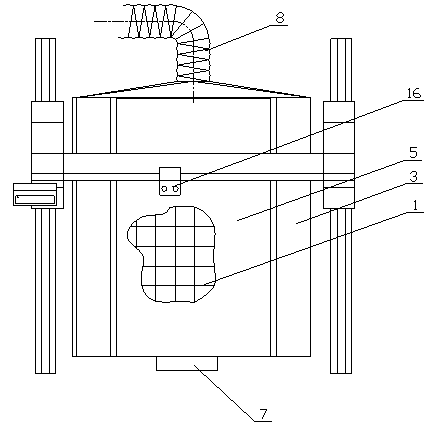 Dust collection purifying device of numerical control cutting machine