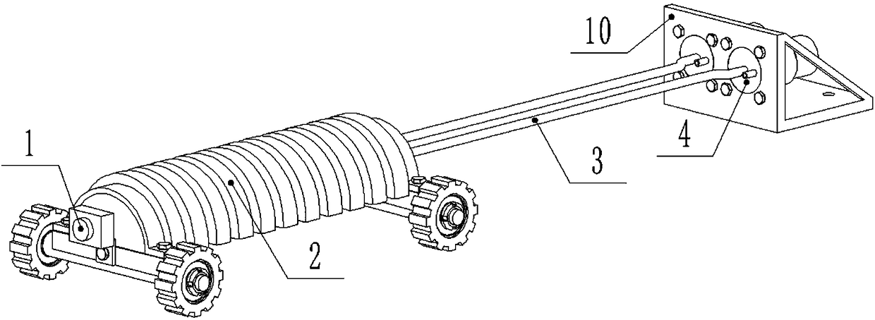 Bionic wheeling-walking peristaltic soft-body robot