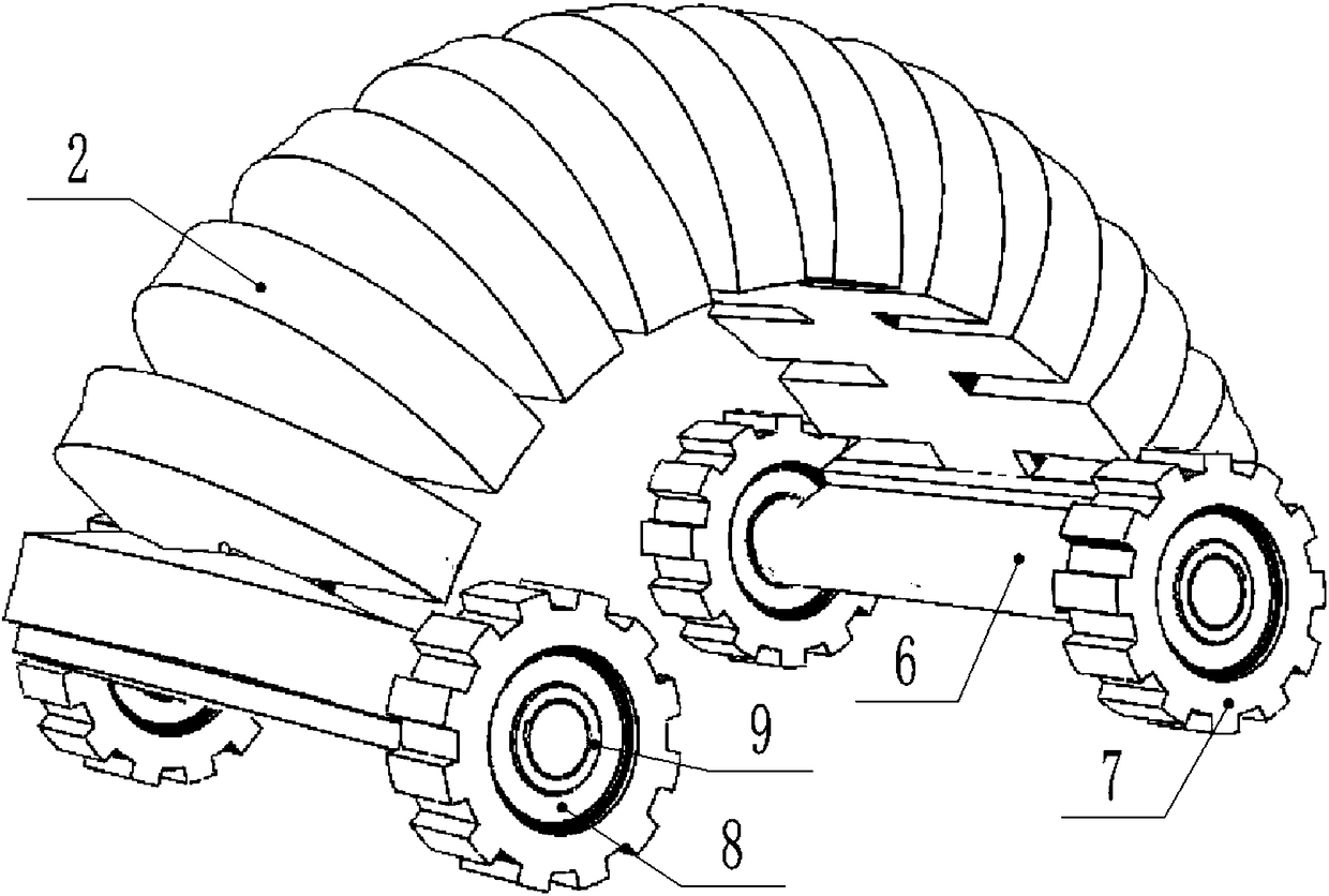 Bionic wheeling-walking peristaltic soft-body robot