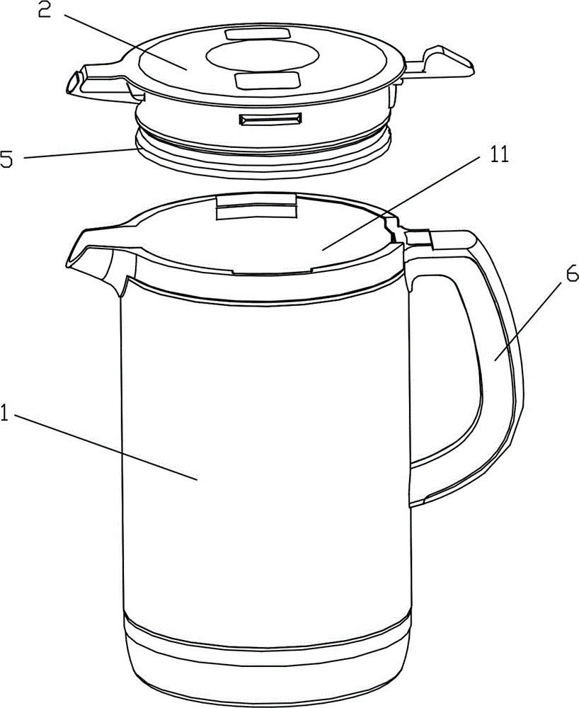 A safe anti-overflow electric kettle