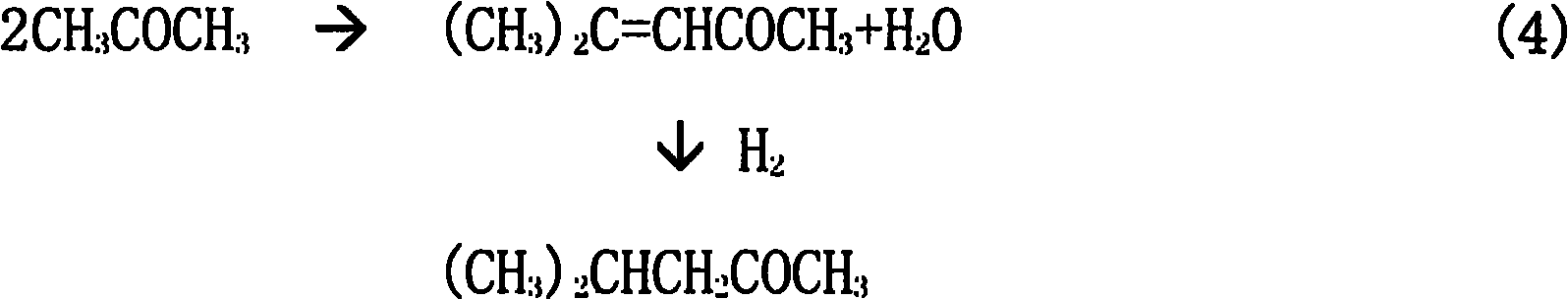 Process for separating methylisobutanone synthesized from acetone