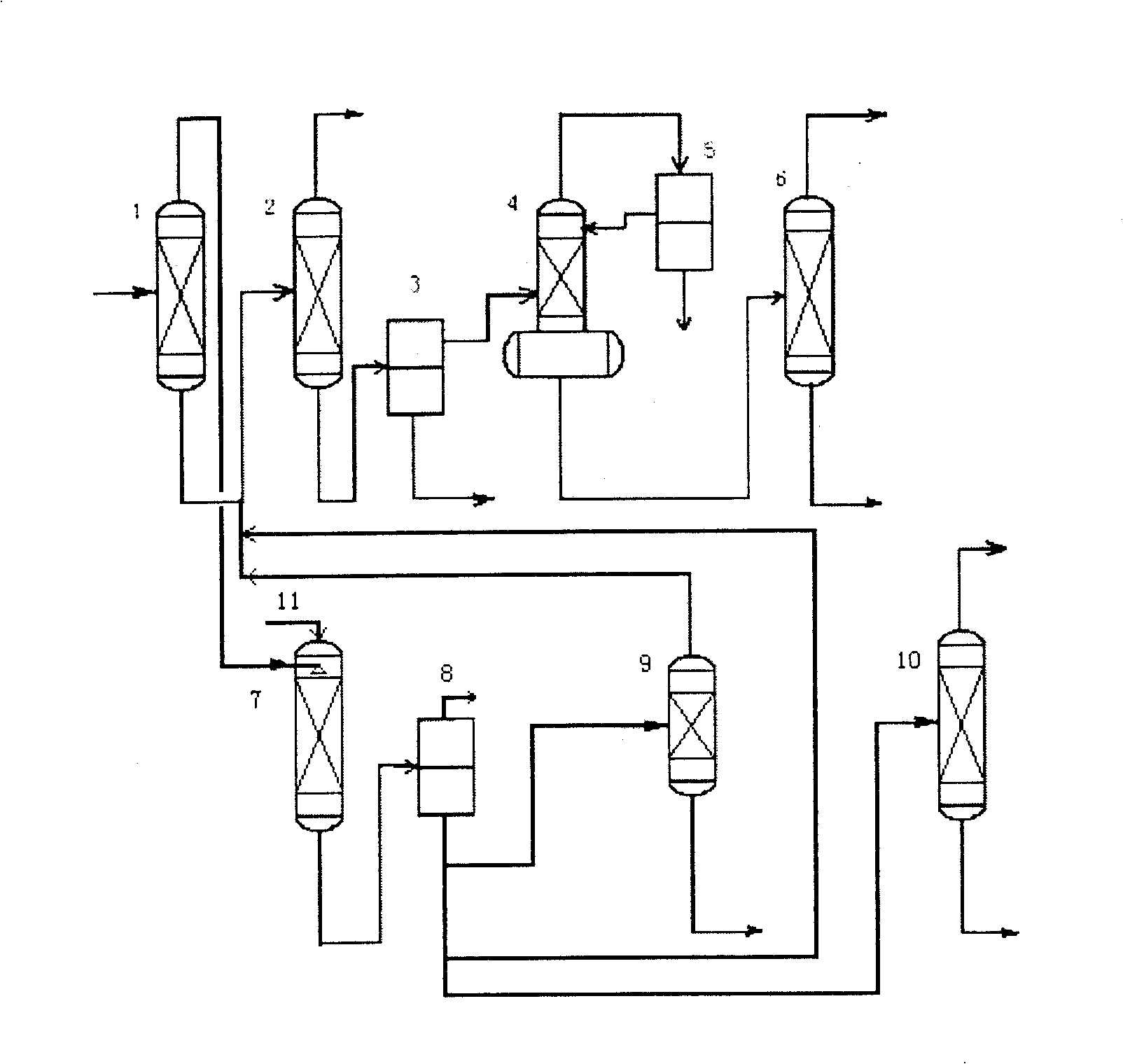 Process for separating methylisobutanone synthesized from acetone