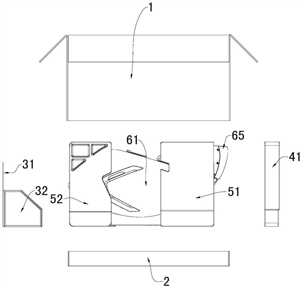 Composite protective transport package for massage chair