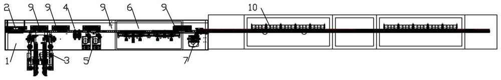 Automatic welding and packaging equipment for glass-encapsulated temperature sensors