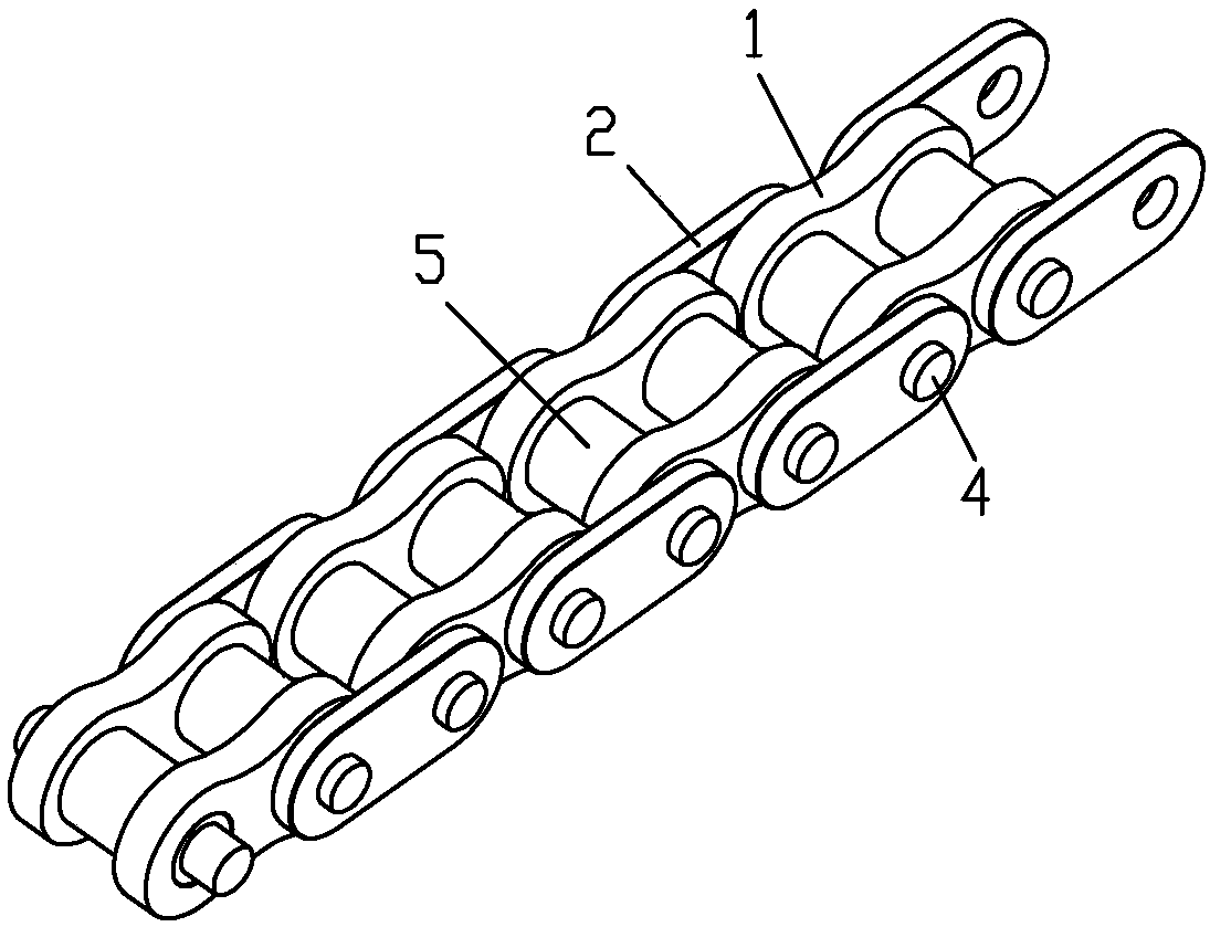 Mute dustproof sealed chain