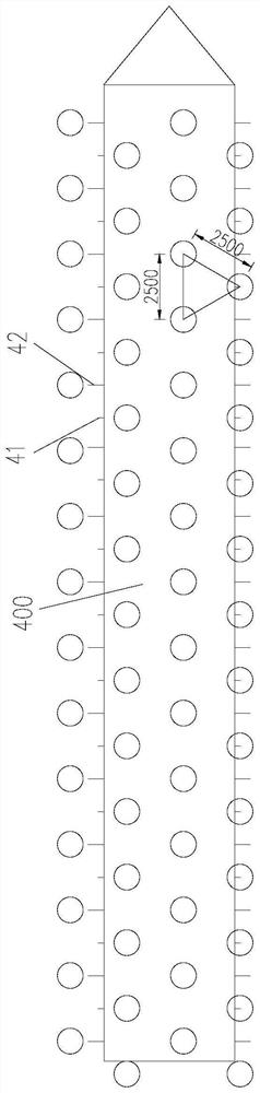 Treatment method for hydraulic structure foundation