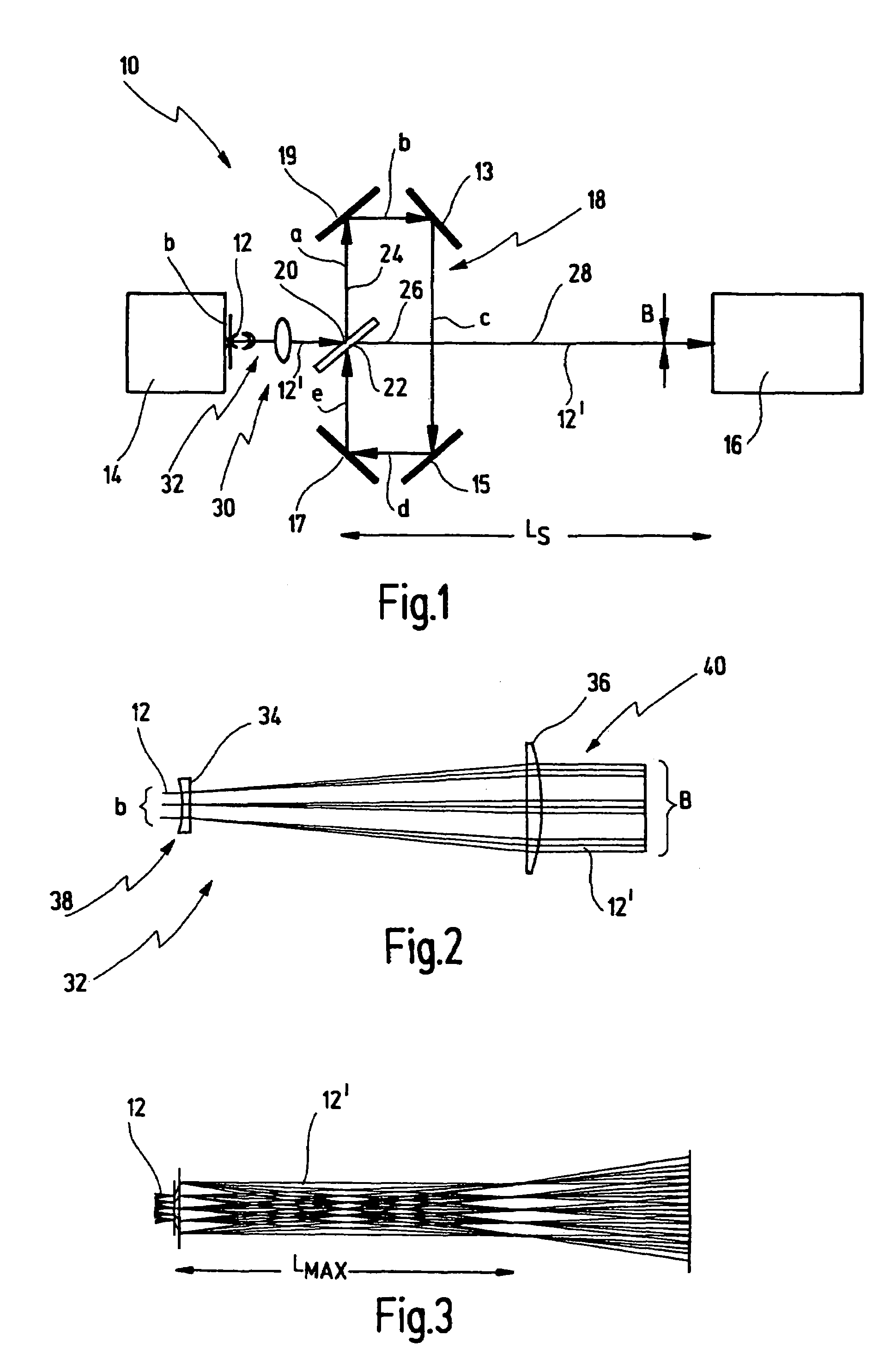 Method and optical arrangement for beam guiding of a light beam with beam delay