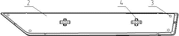 Connection structure of retro-reflector and body