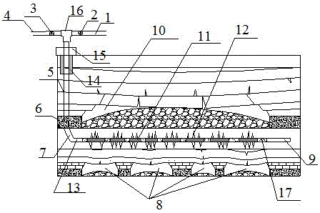 Extraction method for coal bed gas in composite old mined-out area formed through lower tool post method