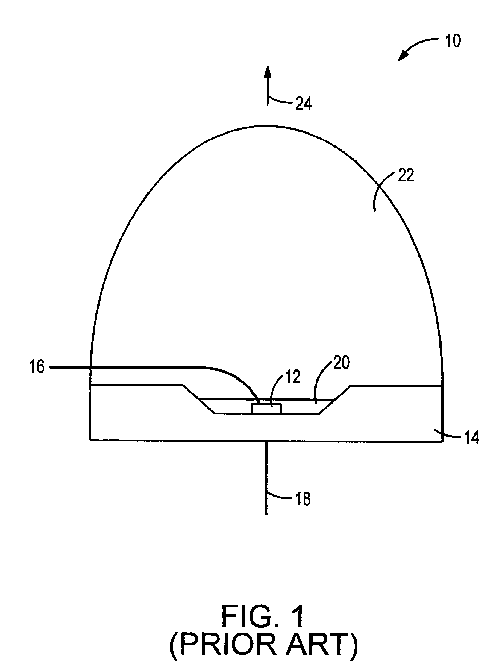 LED illumination device with layered phosphor pattern