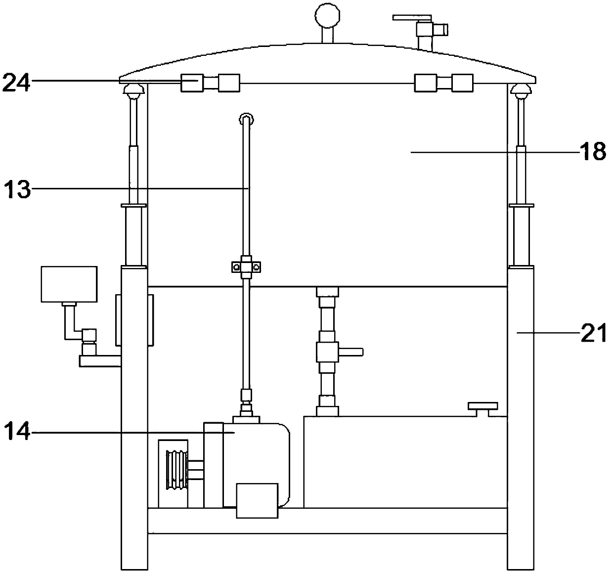 Full automatic vacuum paint immersion machine for high-frequency transformer and working method of full automatic vacuum paint immersion machine