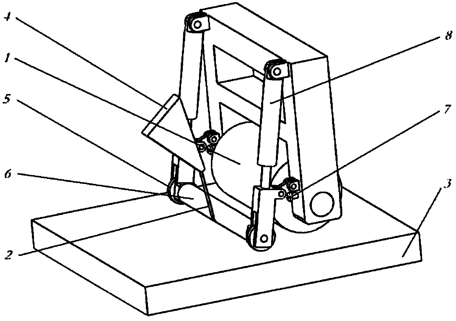 Fiber placement press roller mechanism capable of adjusting fiber prepreg tape and press roller wrap angle