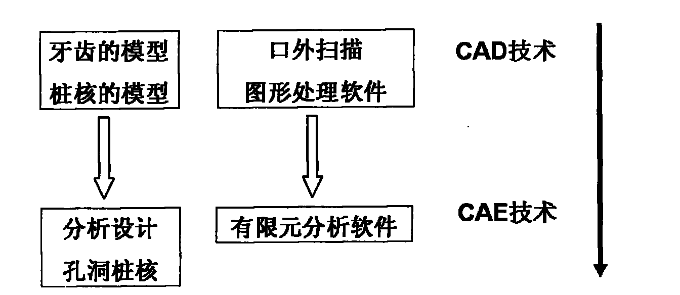 Integrated fiber post for dental restoration and preparation method thereof