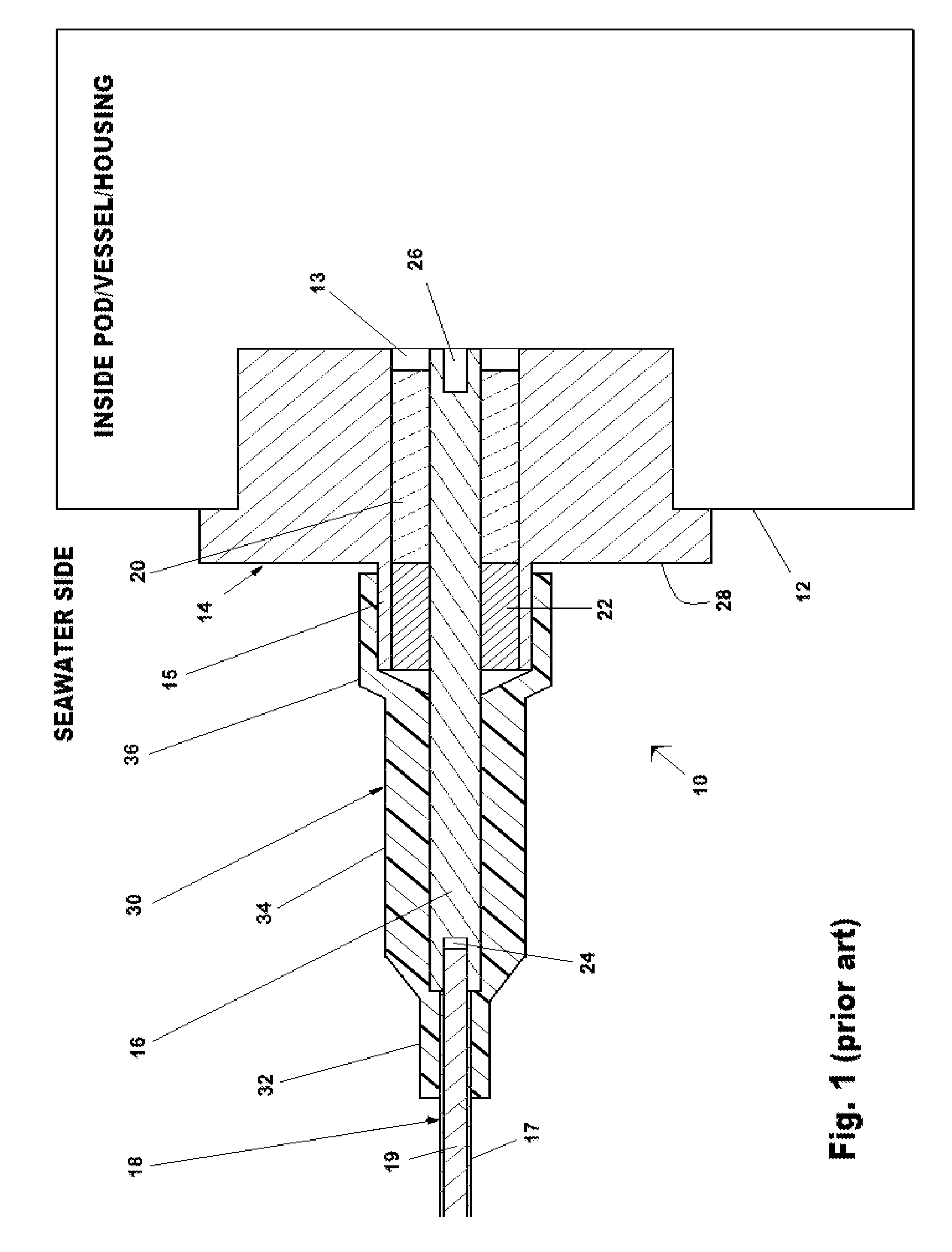 Subsea electrical penetrator