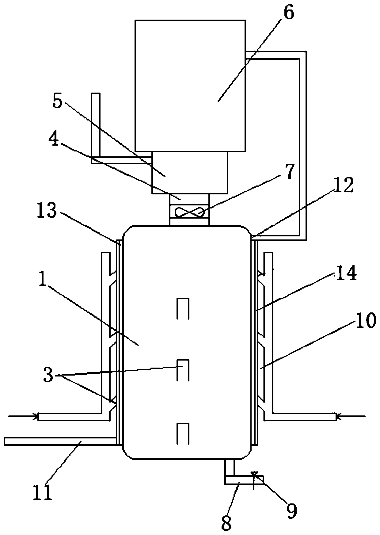 Impinging stream low-nitrogen combustion reaction device and reaction method thereof