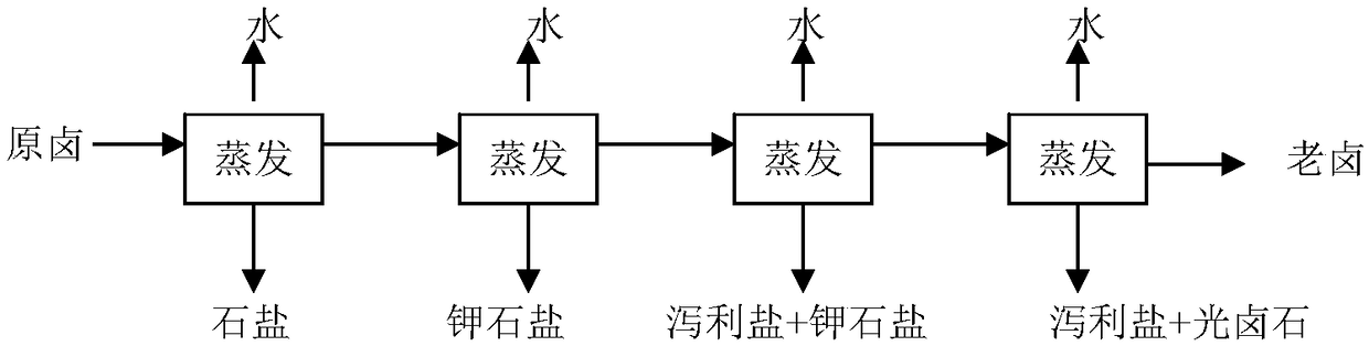 Method for determining beneficiation route of liquid potassium ore