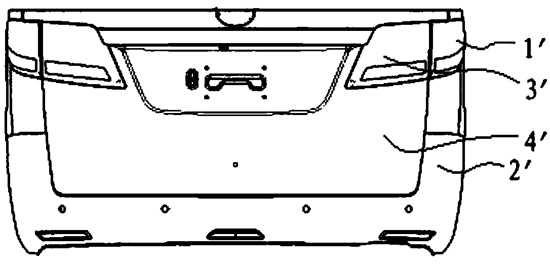 InstaLLing and fixing structure of rear combined Lamp