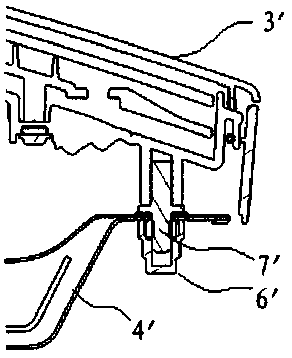 InstaLLing and fixing structure of rear combined Lamp