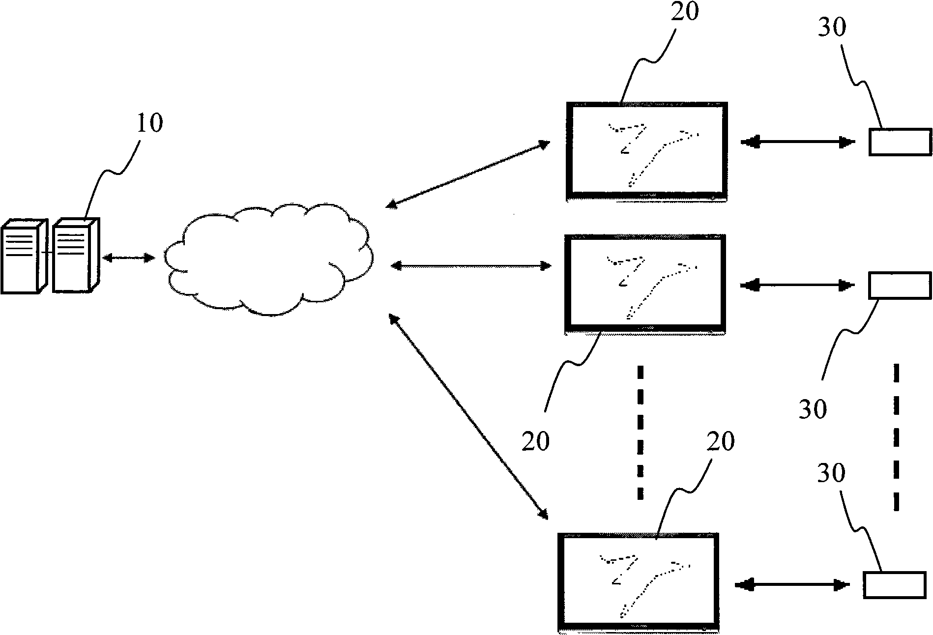 Feedback method for audience rating of advertisement in real time