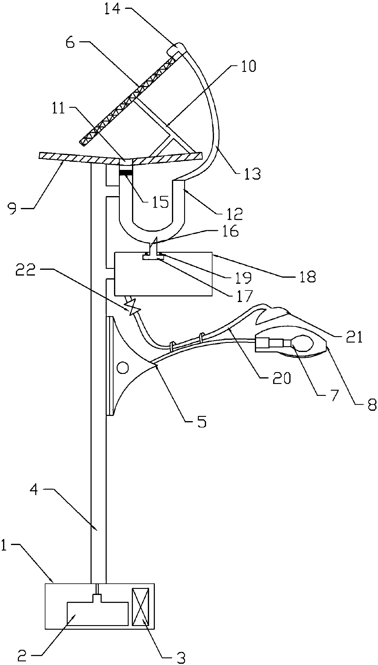 Rain-proof solar street lamp