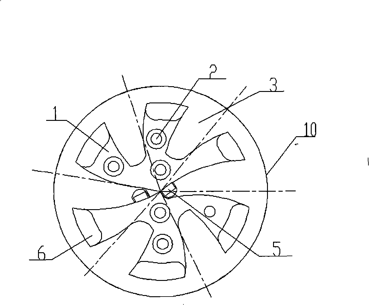 Full radial protection PDC bit