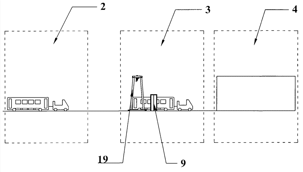 Waste vehicle disassembly production line and corresponding process