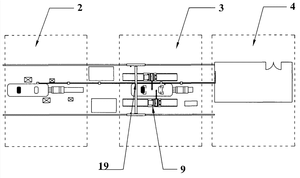 Waste vehicle disassembly production line and corresponding process