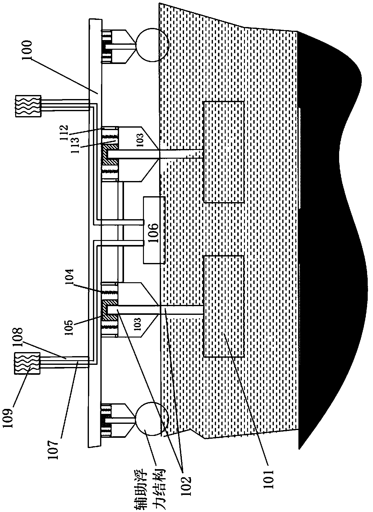 Large multi-combination deep water stable floating platform