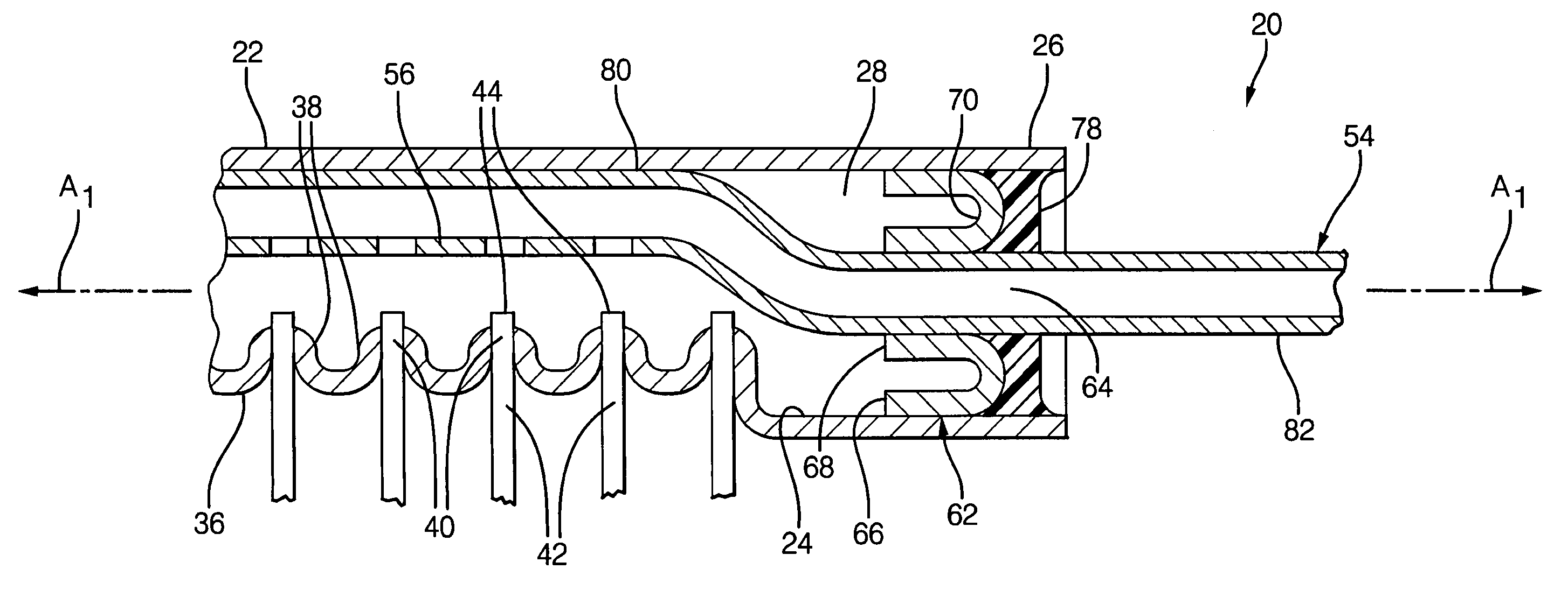 Distributor tube subassembly