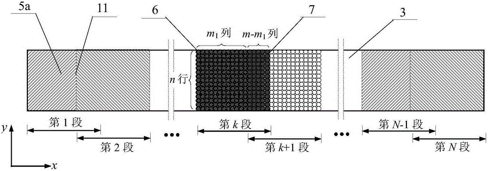 Segment-by-segment forming method for large curved surface adopting discrete die