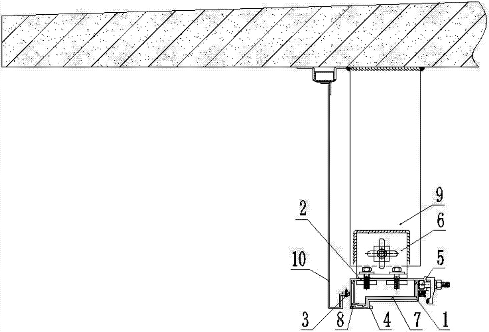 Backcut changeover cross beam of unitized curtain wall