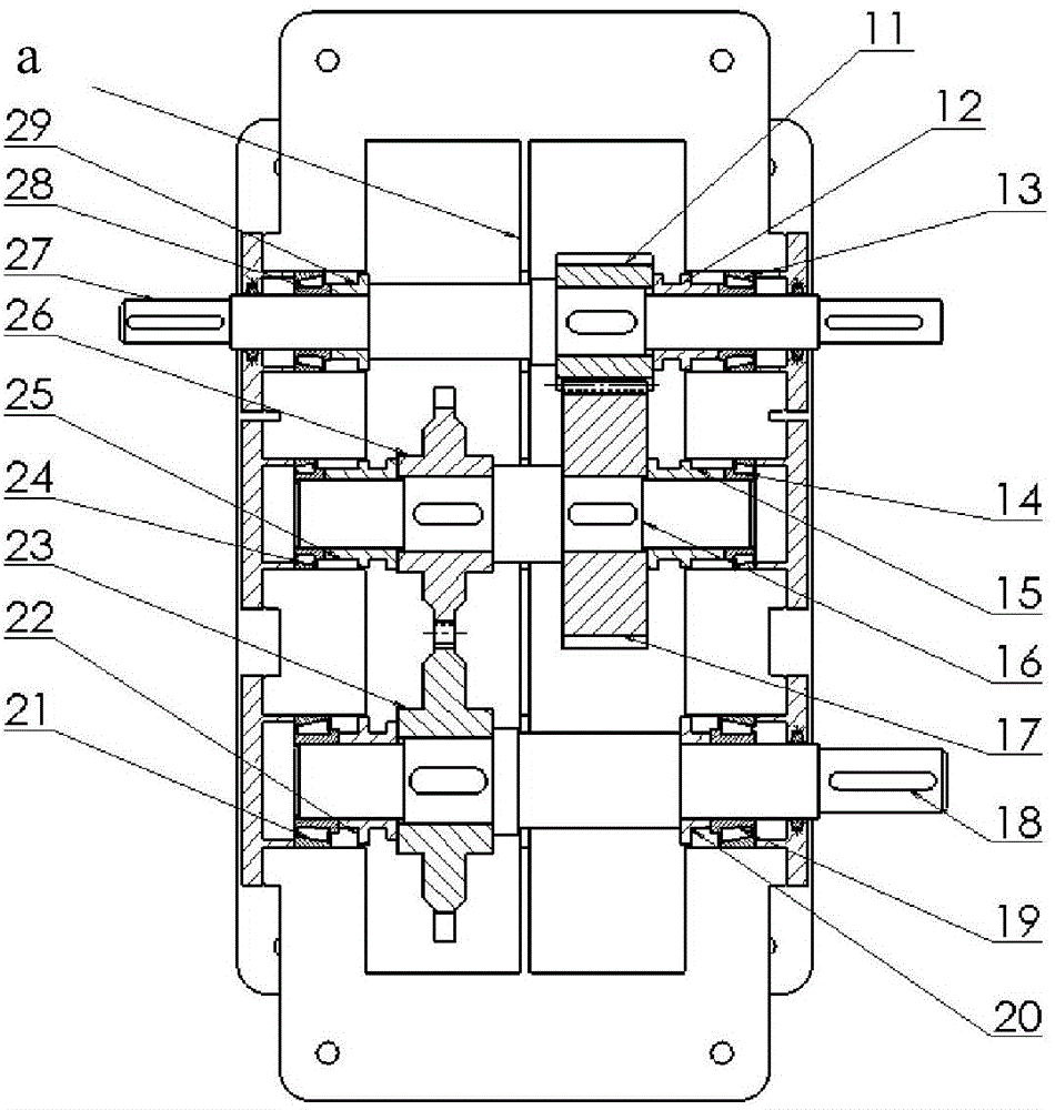 Closed force flow type gear box abrasion oil liquid monitoring test stand