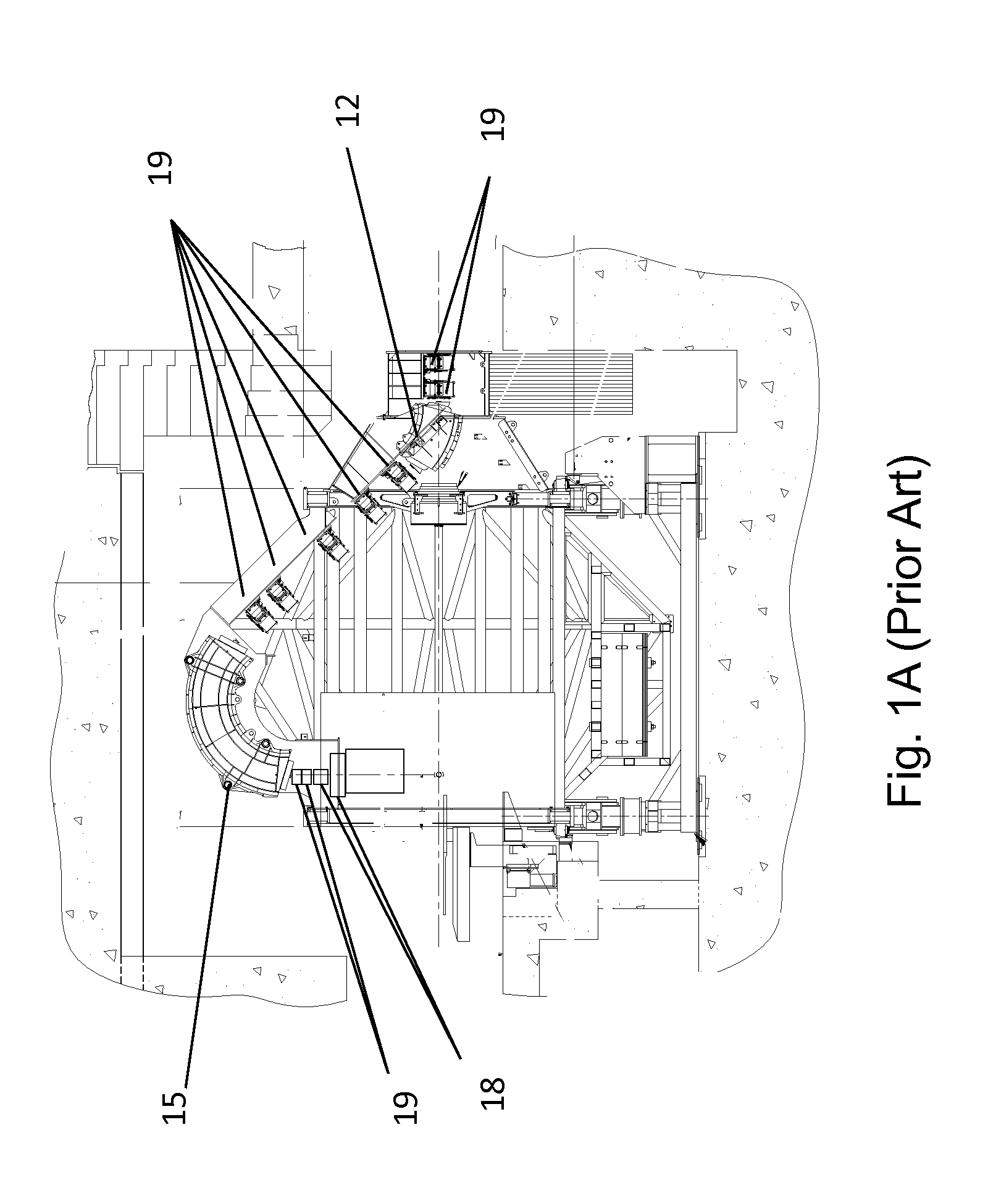 Compact gantry for particle therapy