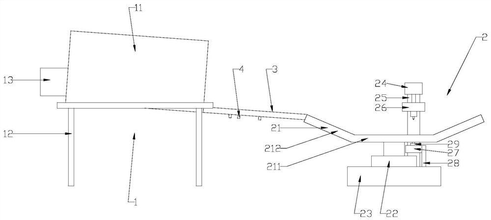 A square head bolt direction adjustment and marking integrated device