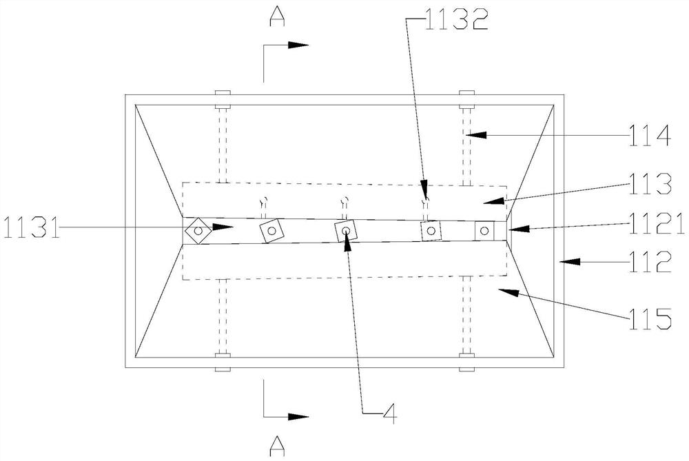 A square head bolt direction adjustment and marking integrated device