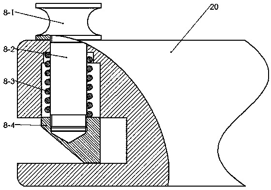 Self-locking type pole-climbing robot